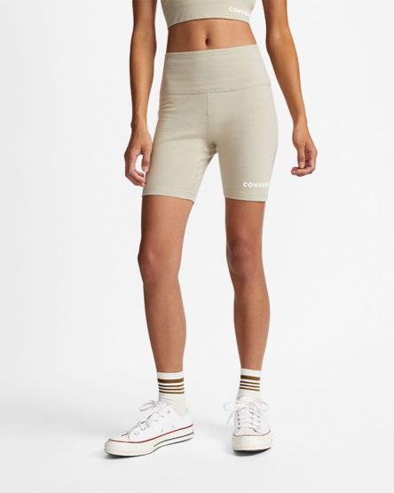 Women's Converse Wordmark Bike Shorts Grey | AU 60CE1C